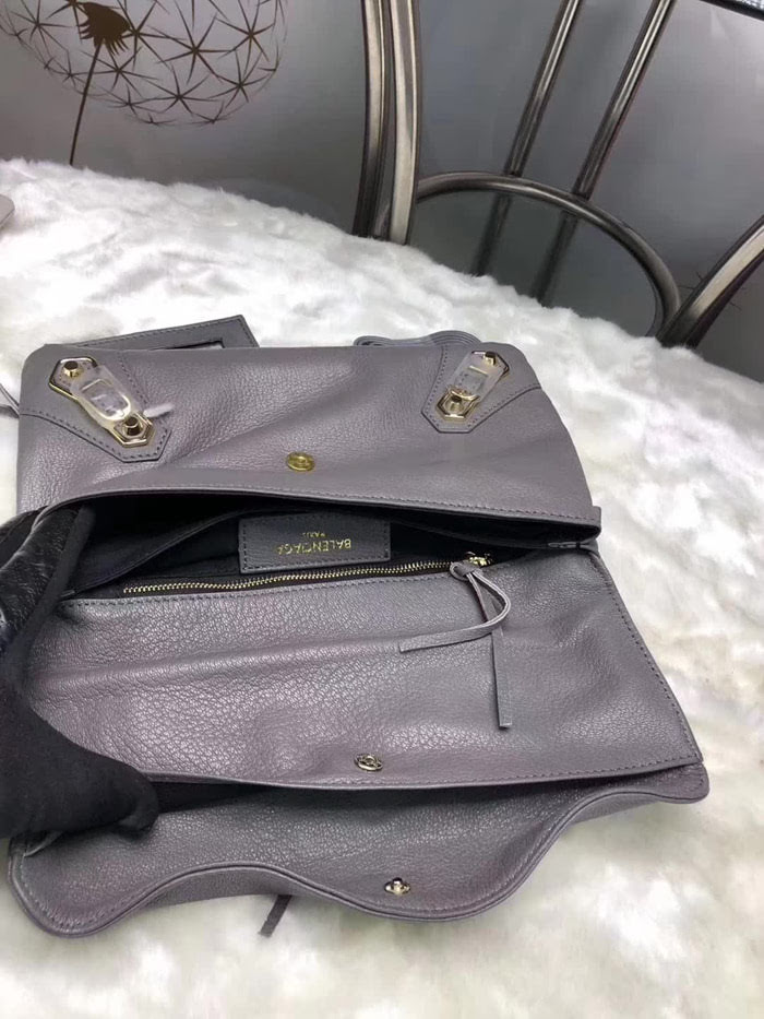 BALENCIAG巴黎世家 義大利進口山羊皮手抓包 原版品質 簡單時尚手包 配肩帶可斜挎  BL1024